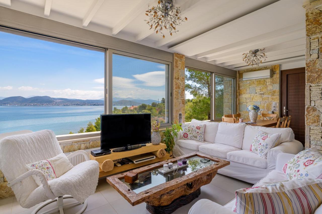 Crystal Beach Villa Chalkís المظهر الخارجي الصورة
