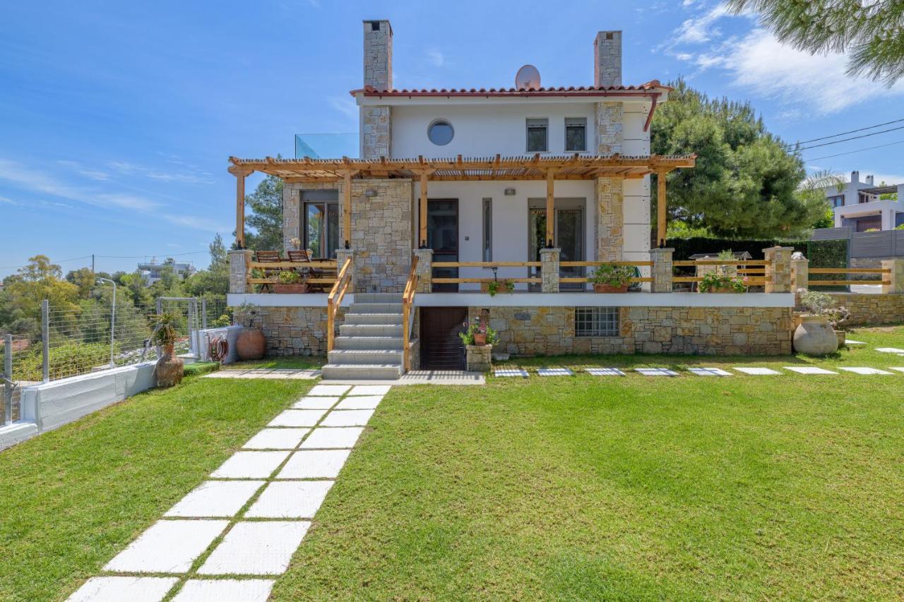 Crystal Beach Villa Chalkís المظهر الخارجي الصورة